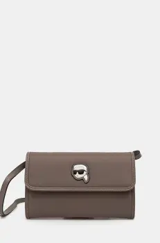 Karl Lagerfeld portofel femei, culoarea maro, 245W3218 imagine