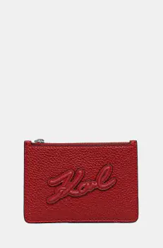 Karl Lagerfeld portofel femei, culoarea rosu, A1W32052 imagine