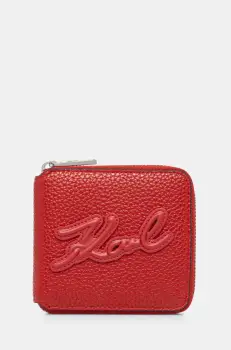 Karl Lagerfeld portofel femei, culoarea rosu, A1W32054 imagine