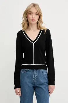 Karl Lagerfeld pulover culoarea negru, light, A3W18023 imagine