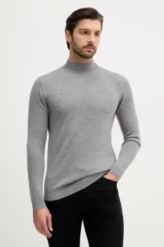 Karl Lagerfeld pulover de lana culoarea bleumarin, light, 554399.655002 imagine