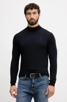 Karl Lagerfeld pulover de lana culoarea bleumarin, light, 554399.655002 imagine