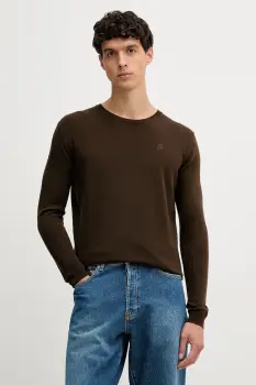 Karl Lagerfeld pulover de lana culoarea maro, light, 554399.655000 imagine