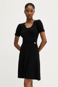 Karl Lagerfeld rochie culoarea negru, mini, evazati, A3W13040 imagine