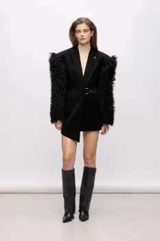 Karl Lagerfeld rochie culoarea negru, mini, mulata imagine