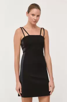 Karl Lagerfeld rochie culoarea negru, mini, mulata imagine