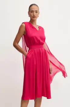 Karl Lagerfeld rochie culoarea roz, mini, evazati, 245W1300 imagine