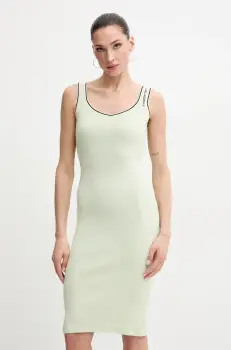 Karl Lagerfeld rochie culoarea verde, midi, mulata, A2W13018 imagine