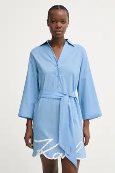 Karl Lagerfeld rochie de vara din bumbac imagine