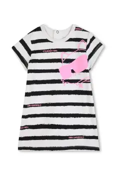 Karl Lagerfeld rochie din bumbac pentru copii imagine