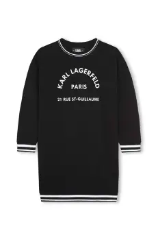 Karl Lagerfeld rochie fete culoarea negru, mini, drept, Z30185 imagine