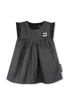 Karl Lagerfeld rochie fete culoarea negru, mini, evazati, Z30514 imagine