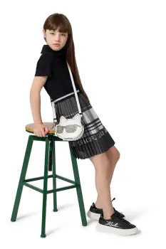 Karl Lagerfeld rochie fete culoarea negru, mini, evazati, Z30625 imagine