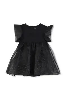 Karl Lagerfeld rochie fete culoarea negru, mini, evazati, Z30652 imagine