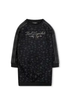 Karl Lagerfeld rochie fete culoarea negru, mini, oversize, Z30619 imagine
