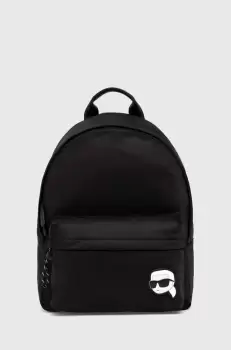 Karl Lagerfeld rucsac barbati, culoarea negru, mare, cu imprimeu imagine