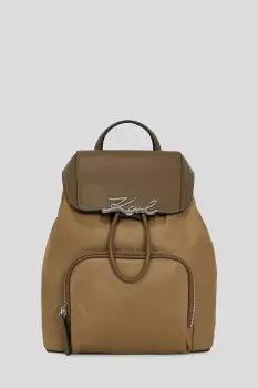 Karl Lagerfeld rucsac culoarea maro, mic, A3W30027 imagine