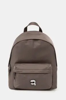 Karl Lagerfeld rucsac femei, culoarea maro, mic, neted imagine