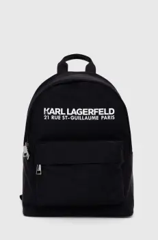 Karl Lagerfeld rucsac femei, culoarea negru, mare, neted imagine