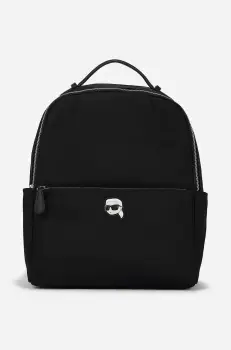 Karl Lagerfeld rucsac femei, culoarea negru, mic, neted, A2W30183 imagine