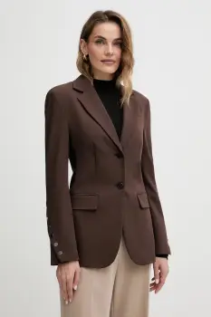 Karl Lagerfeld sacou culoarea maro, un singur rand de nasturi, uni, B1W14011 imagine