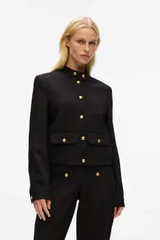 Karl Lagerfeld sacou culoarea negru, un singur rand de nasturi, uni, A4W14034 imagine