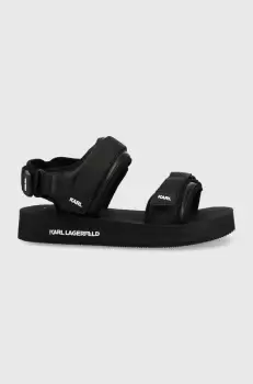 Karl Lagerfeld sandale Atlantik barbati, culoarea negru imagine
