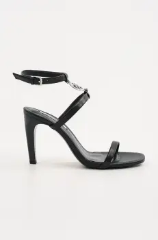 Karl Lagerfeld sandale de piele BELVIA culoarea negru, KL32914 imagine