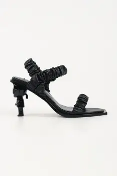 Karl Lagerfeld sandale de piele Karl Nft Heel imagine