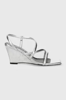 Karl Lagerfeld sandale RIALTO culoarea argintiu, KL34405 imagine