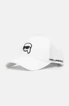 Karl Lagerfeld sapca culoarea alb, cu imprimeu, 552118.805710 imagine