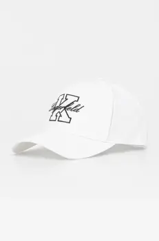 Karl Lagerfeld sapca culoarea alb, cu imprimeu, 552123.805609 imagine