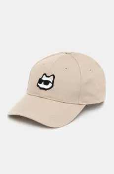Karl Lagerfeld sapca culoarea bej, cu imprimeu, A1W33183 imagine