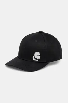 Karl Lagerfeld sapca de baseball din bumbac culoarea negru, 554101.805640 imagine