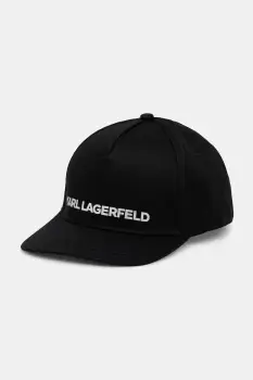Karl Lagerfeld sapca de baseball din bumbac culoarea negru, 554101.805641 imagine