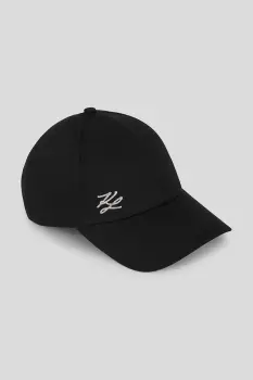 Karl Lagerfeld sapca din bumbac culoarea negru, A3W33015 imagine