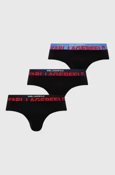 Karl Lagerfeld slip 3-pack barbati, culoarea negru, 245M2101 imagine