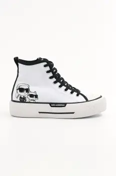 Karl Lagerfeld tenisi KAMPUS MAX III culoarea alb, KL60654T imagine