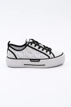 Karl Lagerfeld tenisi KAMPUS MAX III femei, culoarea alb, KL60615 imagine