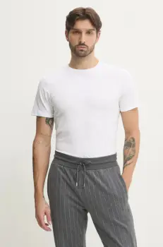 Karl Lagerfeld tricou 2-pack barbati, culoarea negru, neted, A1M47097 imagine