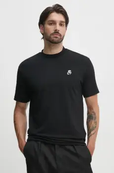 Karl Lagerfeld tricou barbati, culoarea negru, cu imprimeu, 544221.755124 imagine