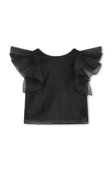 Karl Lagerfeld tricou copii culoarea negru imagine