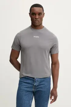 Karl Lagerfeld tricou culoarea gri, uni, 561221.755042 imagine