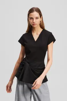 Karl Lagerfeld tricou culoarea negru, A3W17011 imagine