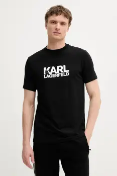 Karl Lagerfeld tricou culoarea negru, cu imprimeu, 553235.755087 imagine