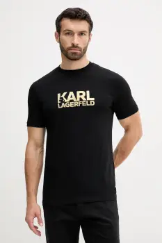 Karl Lagerfeld tricou culoarea negru, cu imprimeu, 553235.755087 imagine