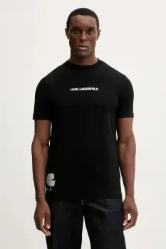 Karl Lagerfeld tricou culoarea negru, uni, 554235.755403 imagine