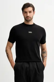 Karl Lagerfeld tricou culoarea negru, uni, 561235.755034 imagine