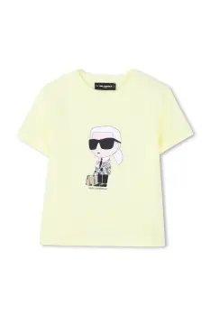 Karl Lagerfeld tricou de bumbac pentru copii imagine
