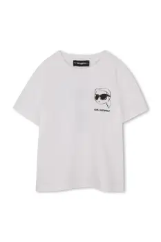 Karl Lagerfeld tricou de bumbac pentru copii imagine